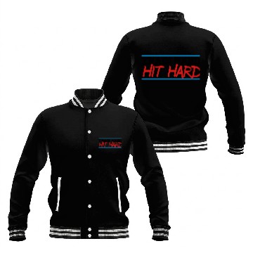 Discover train hard hit hard Baseball Jackets