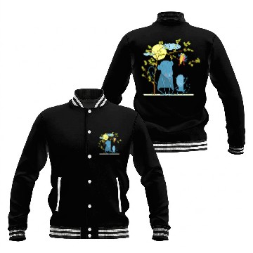 Discover Monkey with child and bird Baseball Jackets