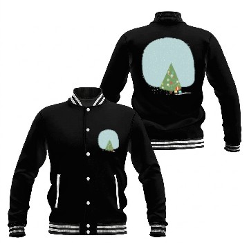Discover Snowflakes christmas tree Baseball Jackets