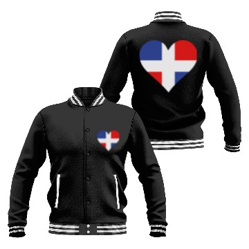 Discover A Heart For The Dominican Republic Baseball Jackets