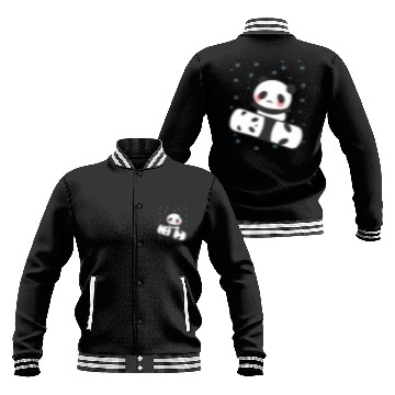 Discover Panda Snowboard Funny Face Cute Blush Cheers Baseball Jackets