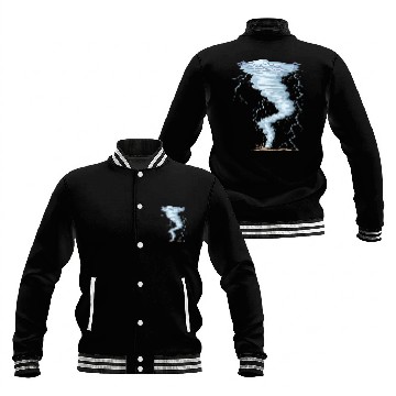 Discover Weather Tornado whirlwind Storm Hunter cool design Baseball Jackets
