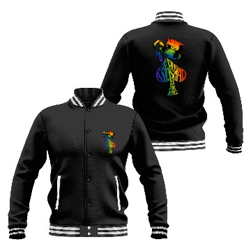 Discover Alice in Wonderland | Were All Mad Here | Mad Hatter | LGBT Rainbow Baseball Jackets