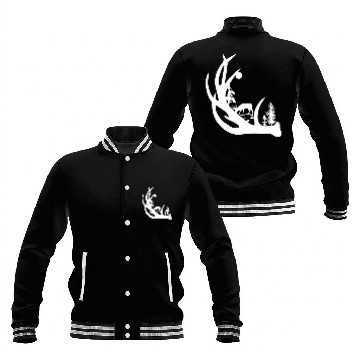 Discover Deer Antler with Buck forest Baseball Jackets