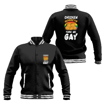 Discover Funny Chicken Nuggets LGBT Baseball Jackets