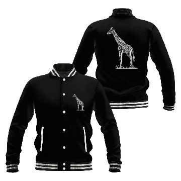 Discover giraffe Baseball Jackets