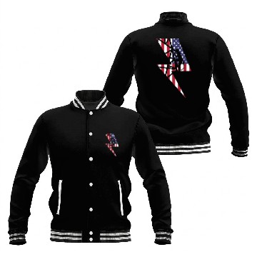 Discover Lineman Usa American Flag Cable Pole Light Gift Baseball Jackets
