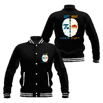 Discover I love Pi / Math icon / Pi / Pie / Math nerd Baseball Jackets