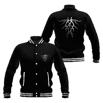 Discover pattern lightning thunder weather storm storm elec Baseball Jackets
