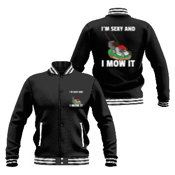 Discover lawn mowing lawn mower garden gardener Baseball Jackets