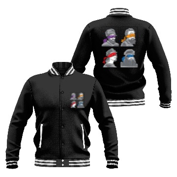Discover Leonardo Donatello Raphael Michelangelo Gift Baseball Jackets