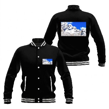Discover Mount Rushmore Trump Baseball Jackets