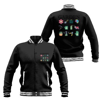 Discover Funny Garden Gangster Colorfulgraphic Garden Tools Baseball Jackets