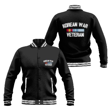 Discover Korean War Veteran Pride Korea Service Ribbon Baseball Jackets