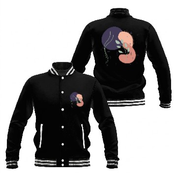 Discover Abstract shapes digital design 10 Baseball Jackets