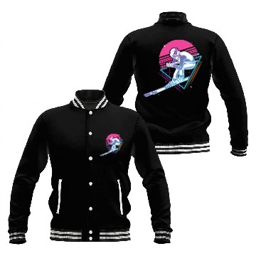 Discover Retro Vintage Snow 80s Ski Baseball Jackets