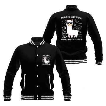 Discover Math Llama Funny Teacher Gift Baseball Jackets