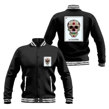 Discover La Calavera Lottery The Skull Card Mexican Lottery Baseball Jackets