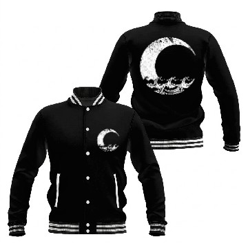 Discover Moon and Ocean Baseball Jackets