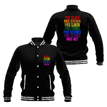 Discover PRO BLACK PRO BROWN PRO QUEER PRO TRANS Baseball Jackets