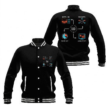 Discover Analytics data science informatics gift Baseball Jackets