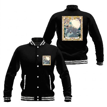 Discover Strength Tarot Card, Major Arcana Anime Vampire Baseball Jackets