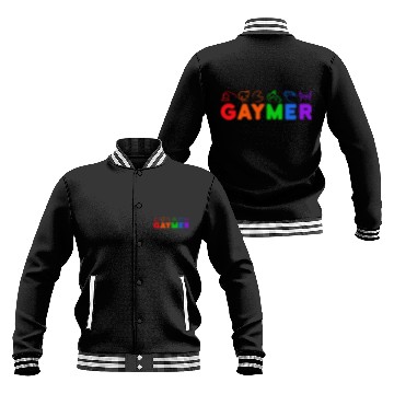 Discover gaymer / gay pride gamer Baseball Jackets