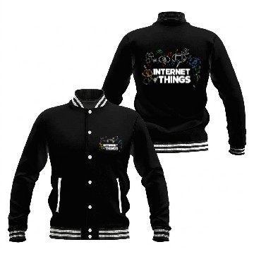 Discover Internet Of Things Computer IOT Data Smart Gift Baseball Jackets