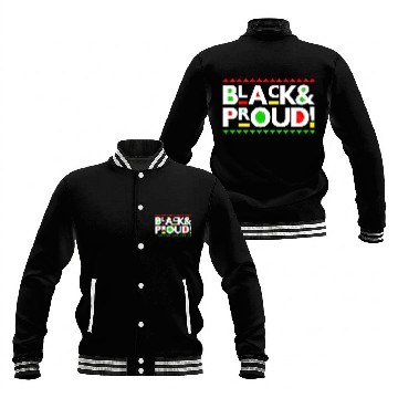 Discover Black and Proud Baseball Jackets