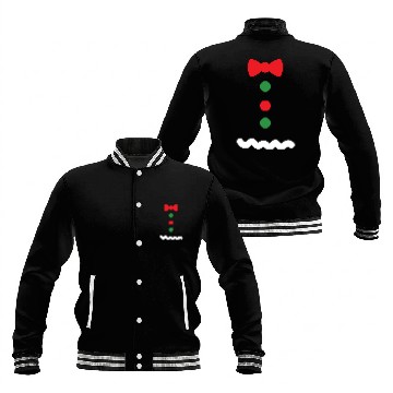 Discover Ginger bread Man Holiday Costume Christmas Cookie Baseball Jackets