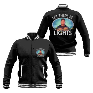 Discover Funny Christmas lights design Baseball Jackets