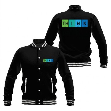 Discover Think Like A Proton And Stay Positive Science Baseball Jackets