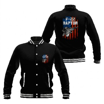 Discover F 22 Raptor US Airborne Fighter Pilot Baseball Jackets