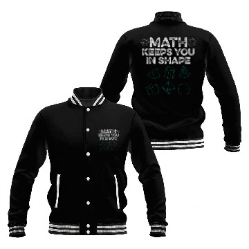 Discover Cool Math Teacher Art Mathematics Equation Lovers Baseball Jackets