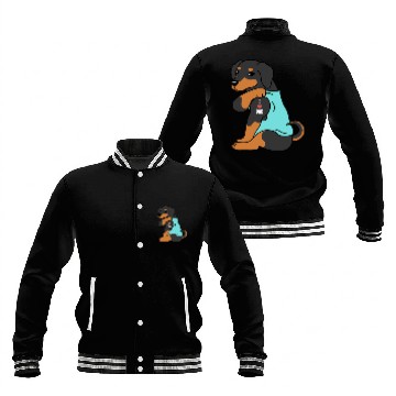Discover I Love Dad Dachshund Baseball Jackets