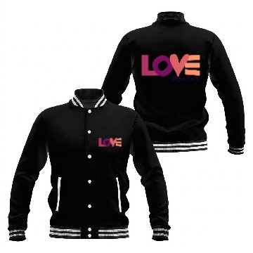 Discover LOVE LOGO Multi Color Logo Baseball Jackets