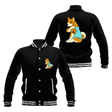 Discover I Love Dad Shiba Inu Baseball Jackets