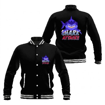 Discover Shark Attack Baseball Jackets