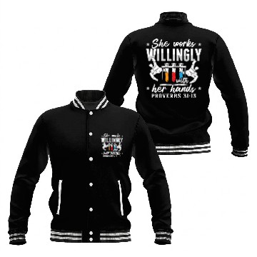 Discover Lab Tech She Works Willingly Laboratory Technician Baseball Jackets