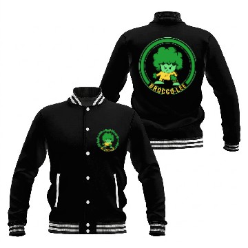 Discover Vegetables Baseball Jackets, Brocco-Lee Funny Vegetable