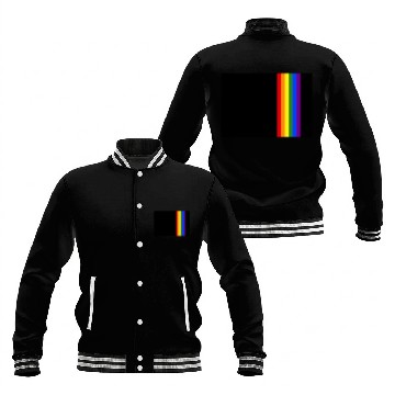Discover Rainbow Pride LGBT Stripe Baseball Jackets