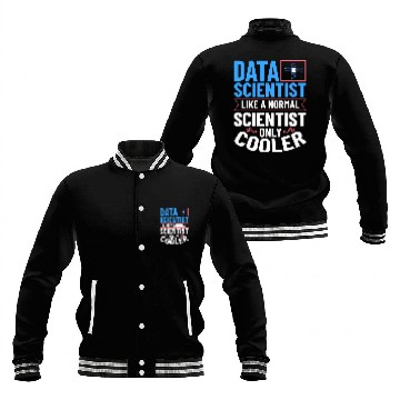 Discover Data Scientist Analyst Statistic Beginner Science Baseball Jackets