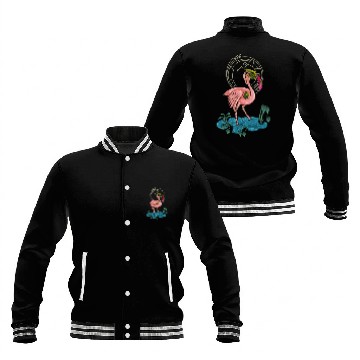 Discover Flamingo mecha robot Baseball Jackets