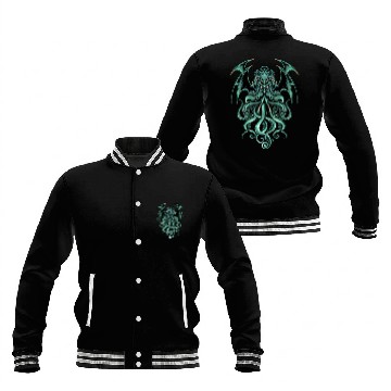 Discover octopus king dark art Baseball Jackets