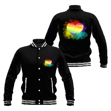 Discover Love Pride, lgbt community Baseball Jackets