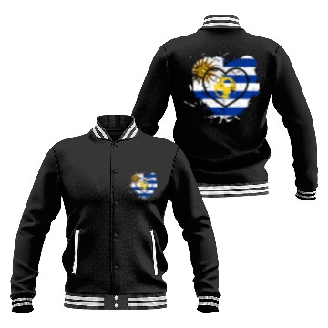 Discover I Love Uruguay, I Love Football Baseball Jackets