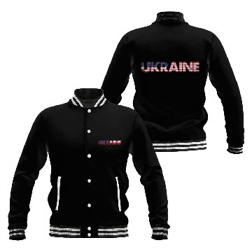 Discover I Stand with Ukraine Ukraine Flag Baseball Jackets