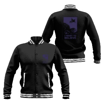 Discover Unicorn "I Want To Believe" UAP Outfit Alien Ufo Baseball Jackets