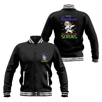 Discover Nurse Real Superheroes Wear Scrubs Nursing Baseball Jackets