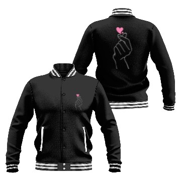 Discover snap, hearts, k pop music, korean pop music Baseball Jackets